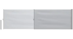 Seitenmarkise VIA 140 x 500 cm grau