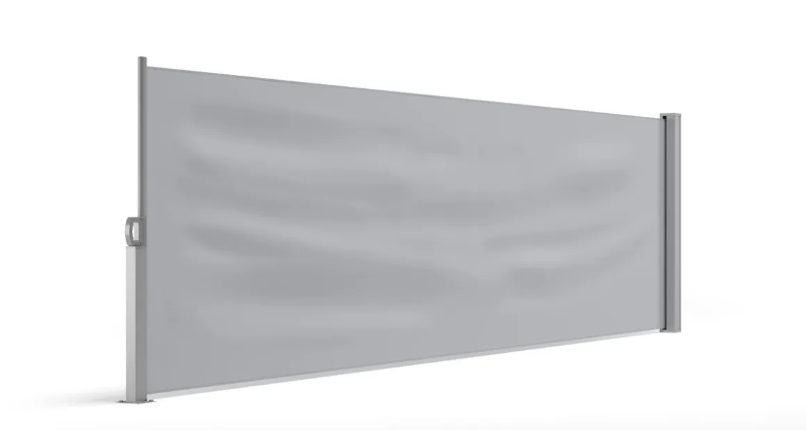Seitenmarkise VIA 100 x 400 cm grau