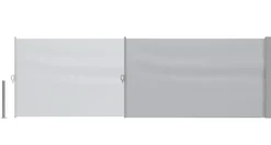 Seitenmarkise VIA 120 x 400 cm grau