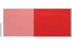 Seitenmarkise VIA 200 x 500 cm rot