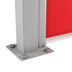 Seitenmarkise VIA 200 x 500 cm rot