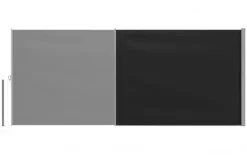 Seitenmarkise VIA 200 x 500 cm schwarz