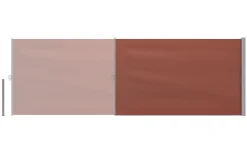 Seitenmarkise 160 x 500 cm braun