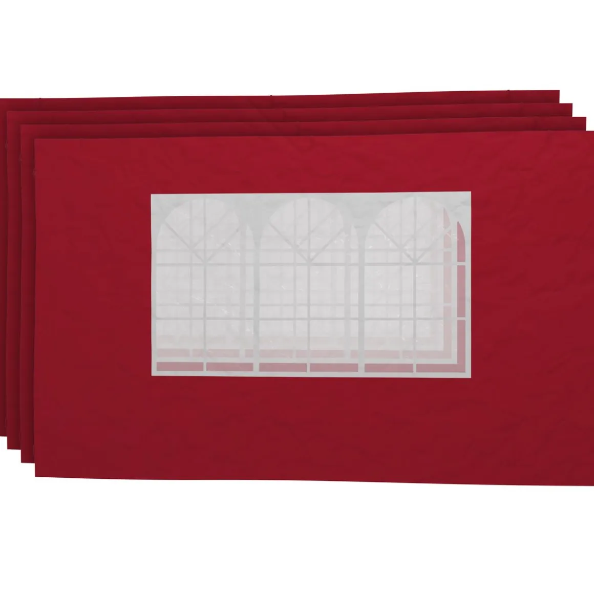 Seitenwände für Faltpavillon MELODY rot 4 Stk.