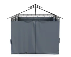 Seitenwände Gartenpavillon LED ROYAL 4 x 3 m grau