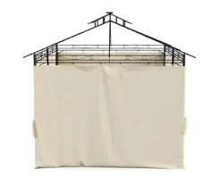 Seitenwände Gartenpavillon LED ROYAL 4 x 3 m beige