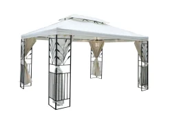 Seitenwände Gartenpavillon LAVEN 4 x 3 m beige