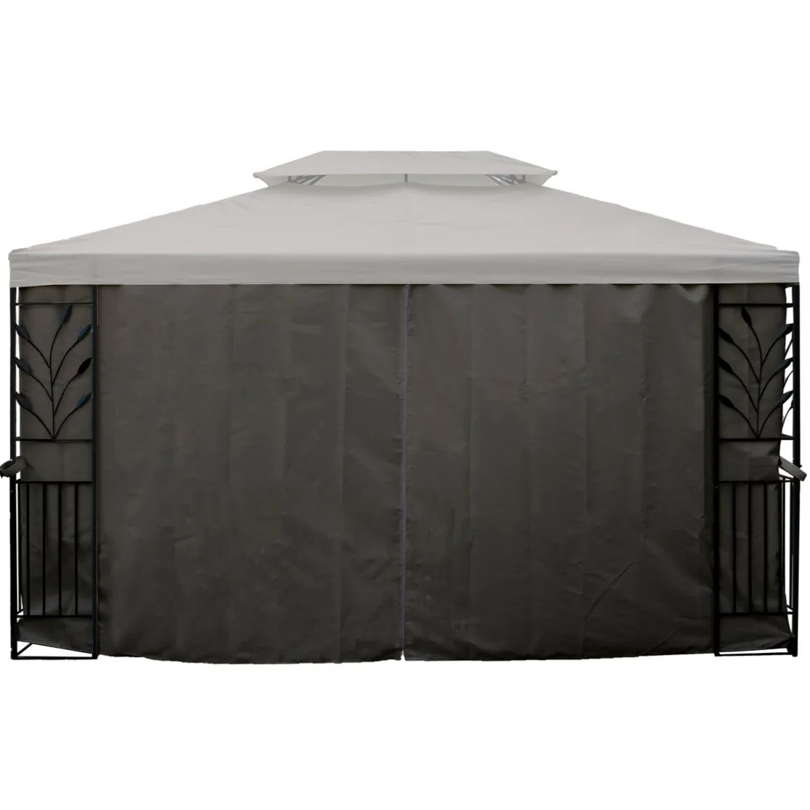 Seitenwände Gartenpavillon LAVEN 4 x 3 m anthrazit