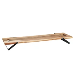 Servierbrett Akazienholz 67 x 20 cm natur/schwarz