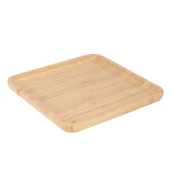 Servierplatte Bambus 25 x 25 cm natur