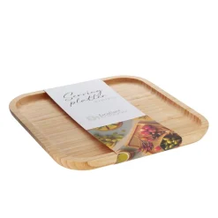 Servierplatte Bambus 25 x 25 cm natur