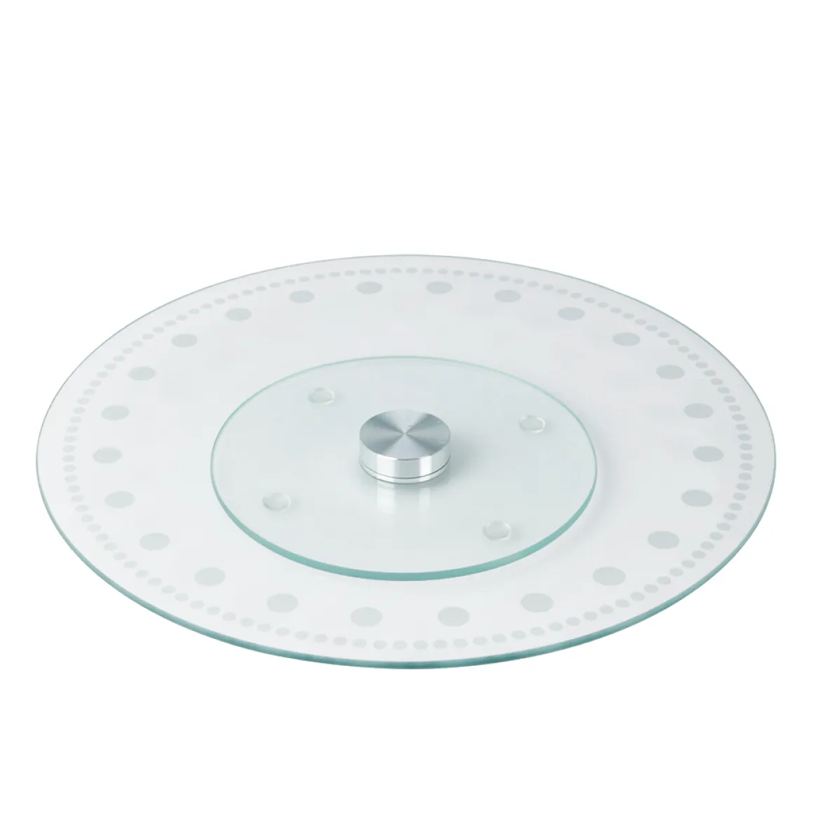 Servierplatte Glas drehbar 30 cm