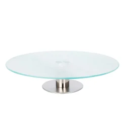 Servierplatte Glas drehbar 30 x 7 cm