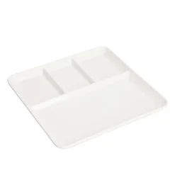 Servierschale Porzellan 25 x 25 cm weiss
