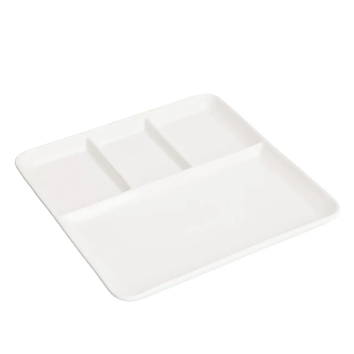 Servierschale Porzellan 25 x 25 cm weiss