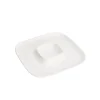 Servierschale Porzellan 26 x 26 cm weiss