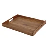 Serviertablett Holz 40 x 30 cm natur