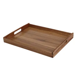 Serviertablett Holz 40 x 30 cm natur