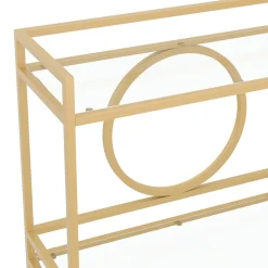 Servierwagen Glas TYRO gold