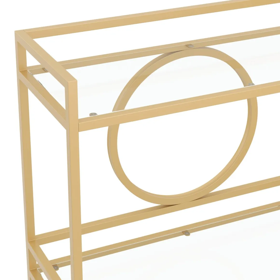 Servierwagen Glas TYRO gold
