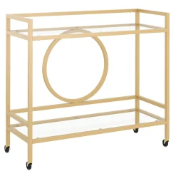 Servierwagen Glas TYRO gold