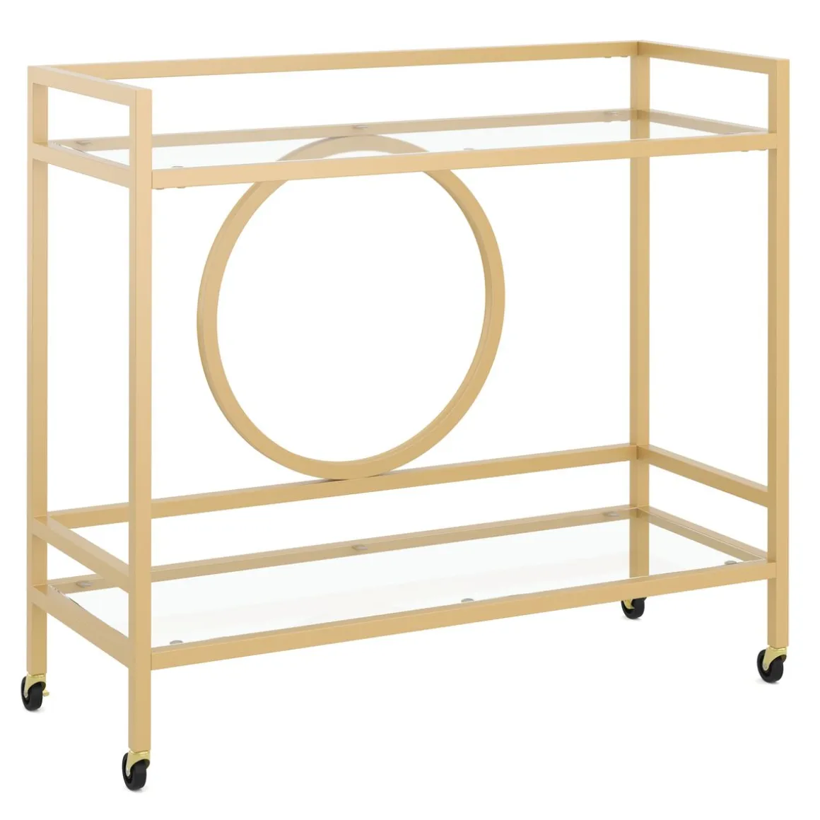 Servierwagen Glas TYRO gold