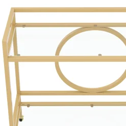 Servierwagen Glas TYRO gold