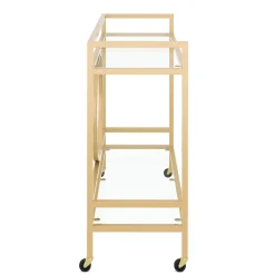 Servierwagen Glas TYRO gold