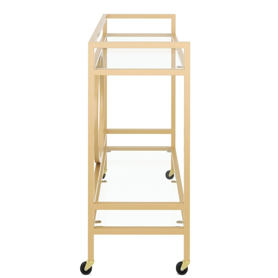 Servierwagen Glas TYRO gold