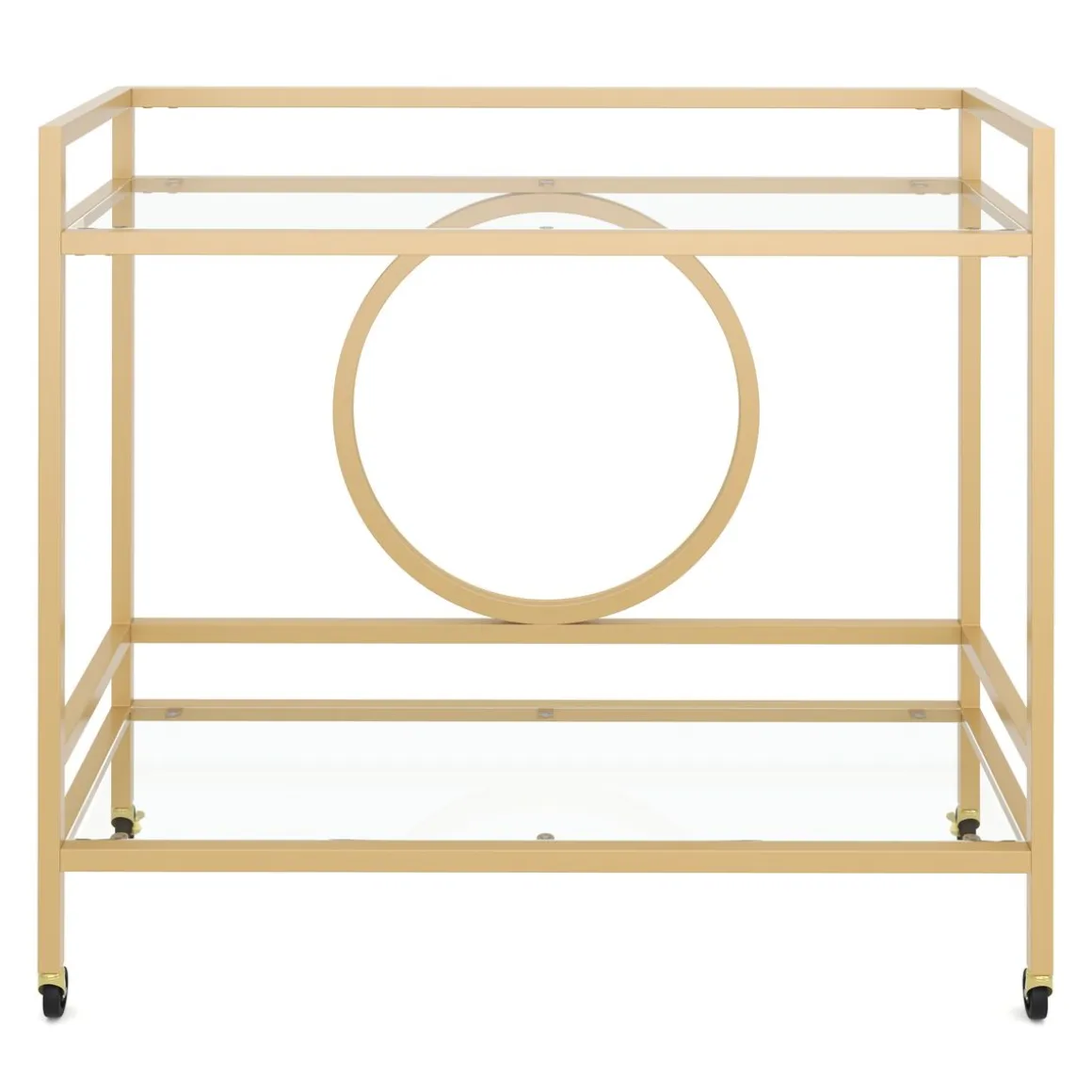 Servierwagen Glas TYRO gold