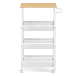 Servierwagen TARIN mit 4 Ablagen weiss