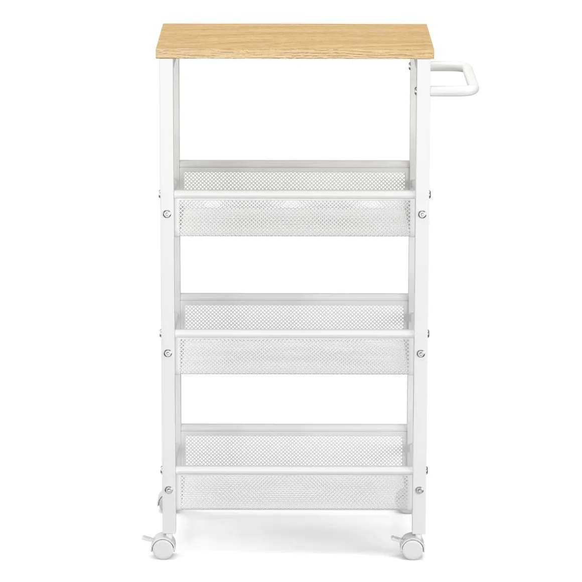 Servierwagen TARIN mit 4 Ablagen weiss