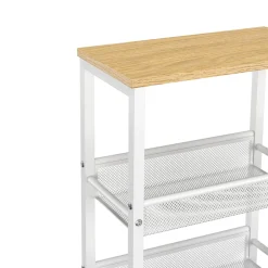 Servierwagen TARIN mit 4 Ablagen weiss