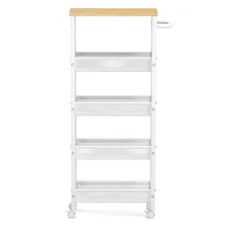 Servierwagen TARIN mit 5 Ablagen weiss
