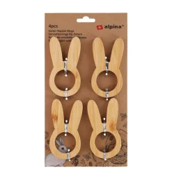Serviettenring Ostern Bambus 4er Set