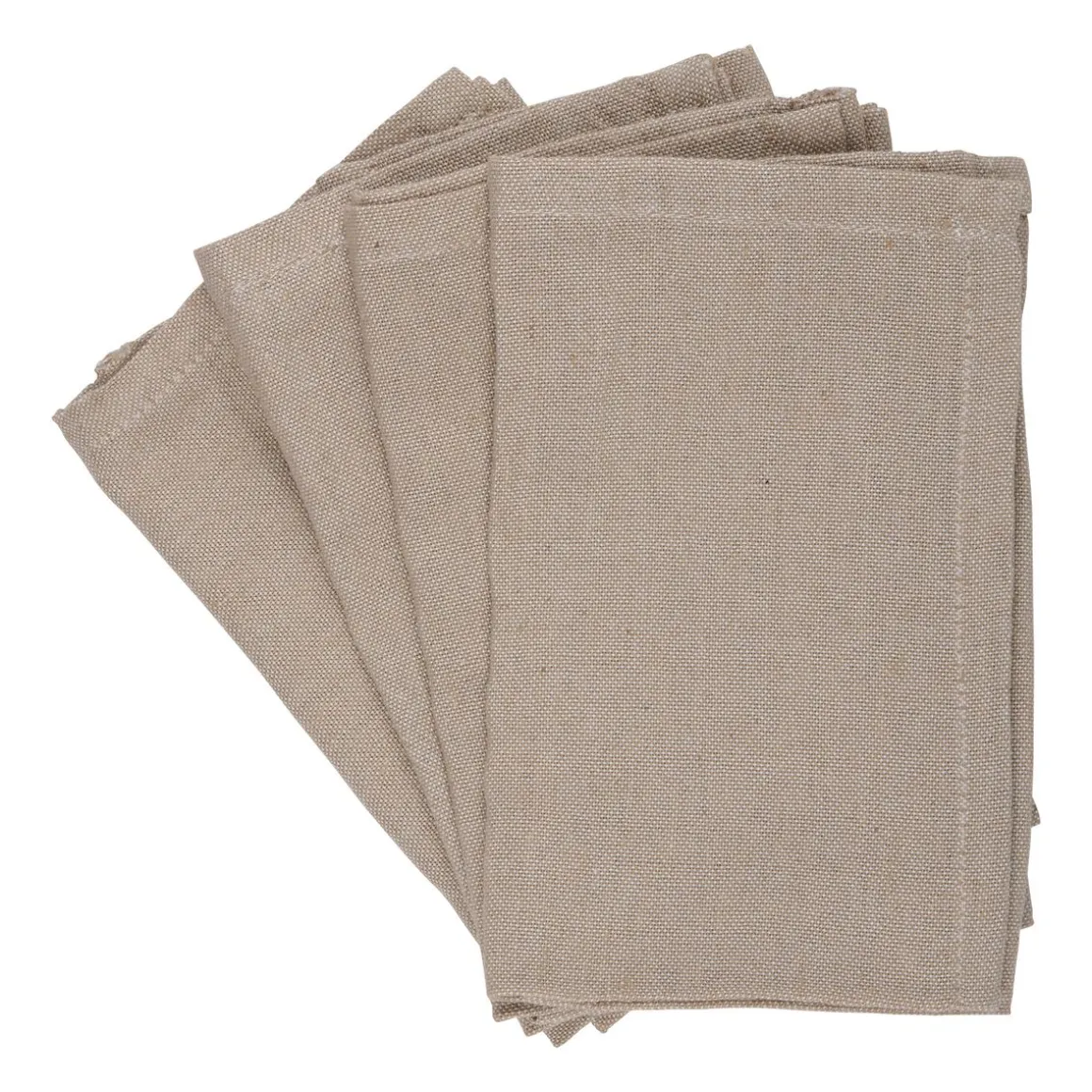 Serviette 35 x 35 cm 4er Set beige | GONSER.CH
