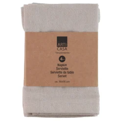 Serviette 35 x 35 cm 4er Set beige | GONSER.CH