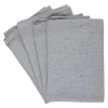 Serviette 35 x 35 cm 4er Set grau