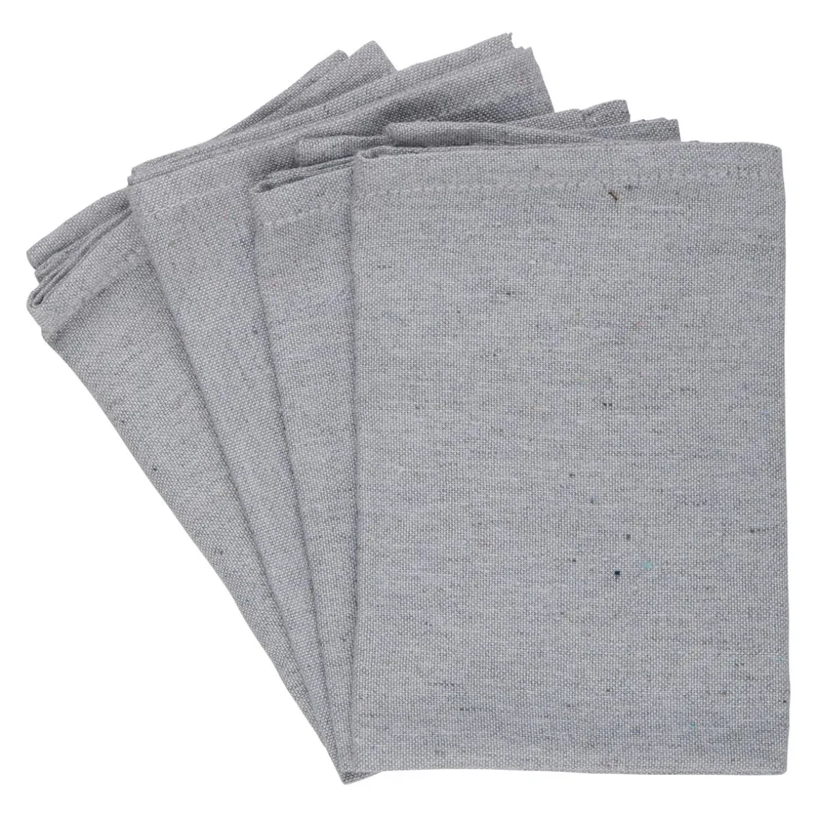 Serviette 35 x 35 cm 4er Set grau