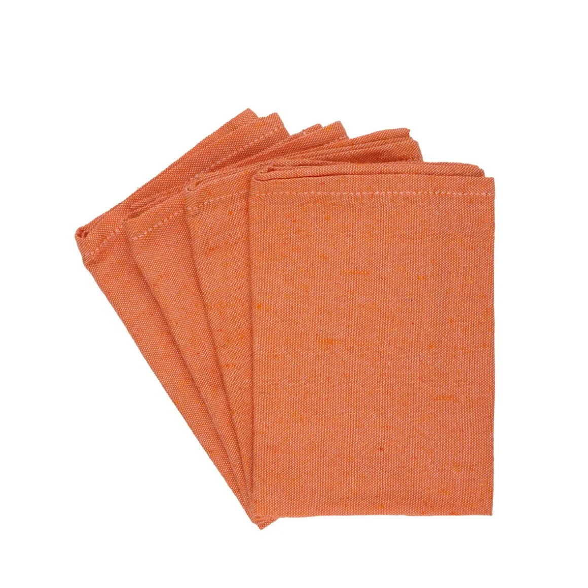 Serviette 35 x 35 cm 4er Set orange