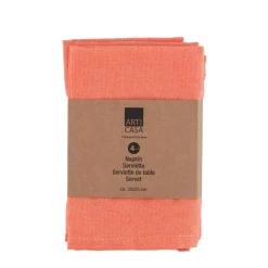 Serviette 35 x 35 cm 4er Set orange