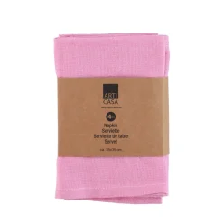 Serviette 35 x 35 cm 4er Set pink