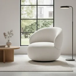 Sessel drehbar ROB weiss