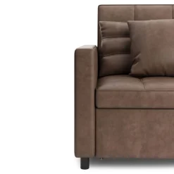 Sessel Leder mit Schlaffunktion LINO braun