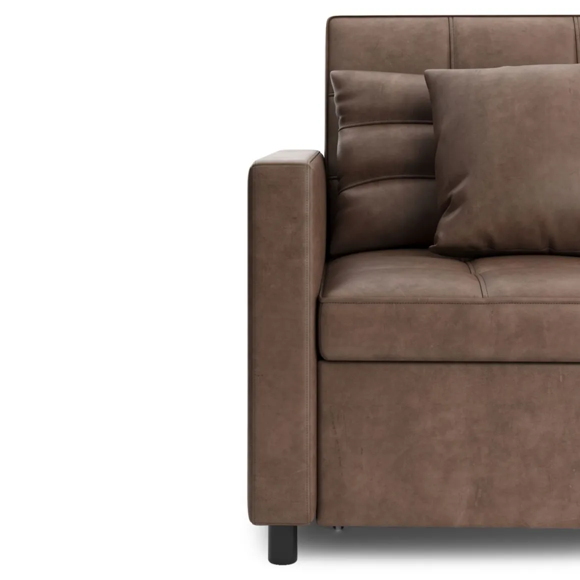Sessel Leder mit Schlaffunktion LINO braun