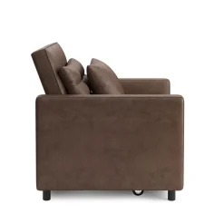 Sessel Leder mit Schlaffunktion LINO braun
