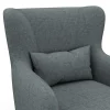 Sessel mit Hocker JARIS anthrazit