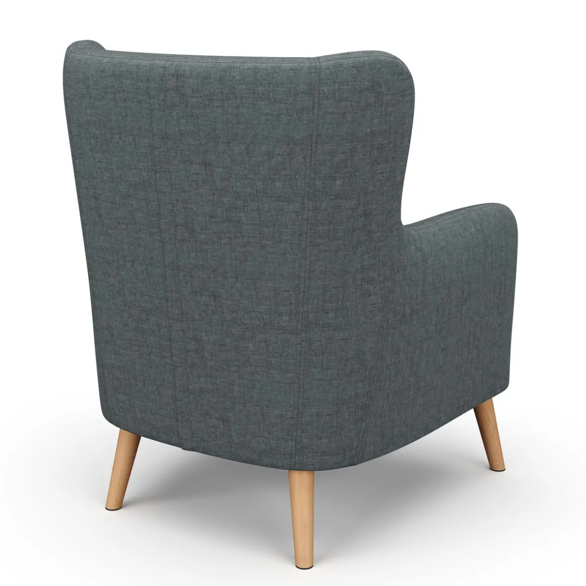 Sessel mit Hocker JARIS anthrazit