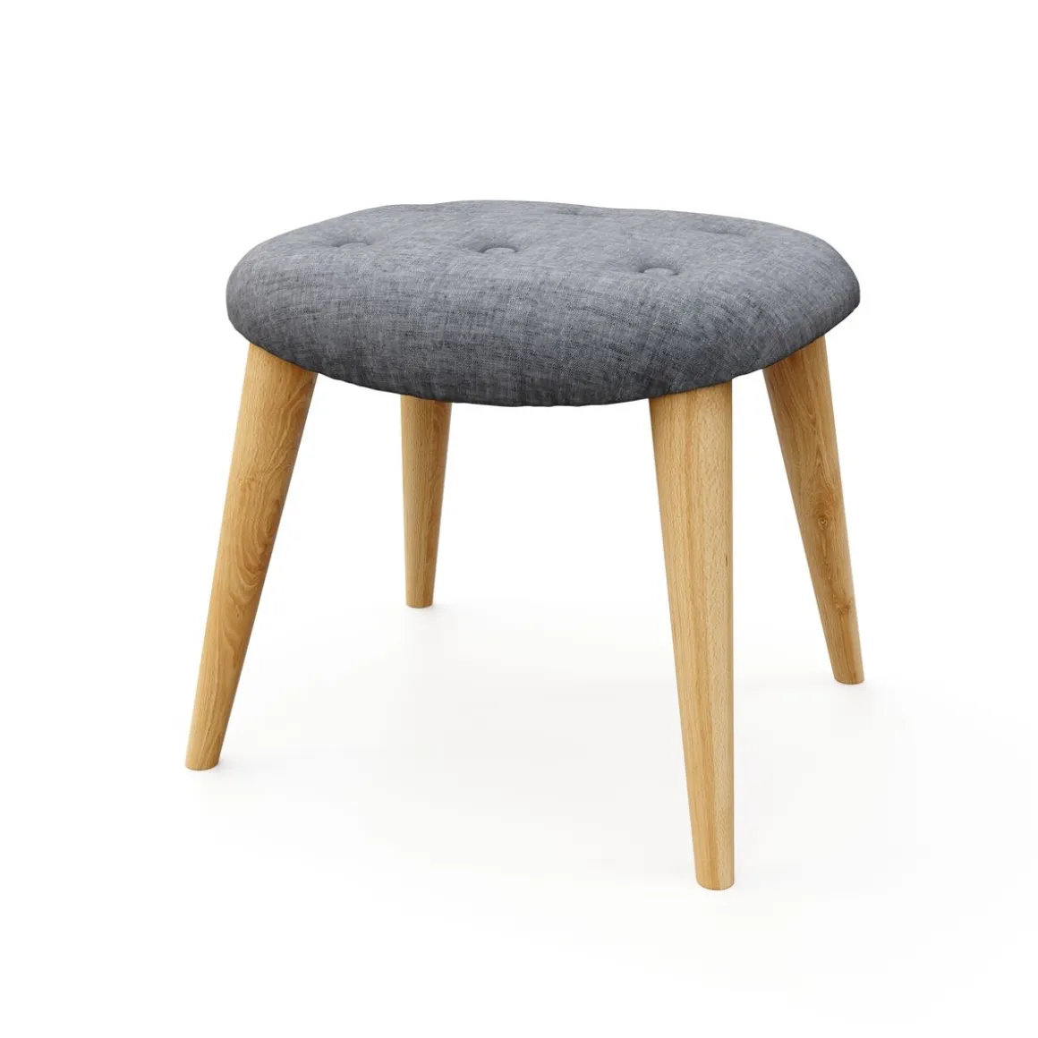 Sessel mit Hocker NEVIO grau