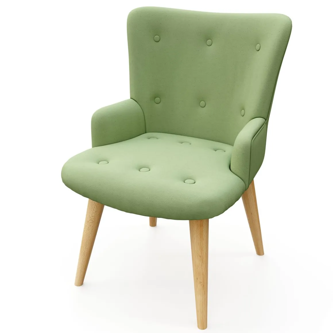 Sessel mit Hocker NEVIO mintgrün